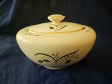 Edwin Knowles Sugar Bowl w/ Lid Forsythia Yellow Flower USA picture