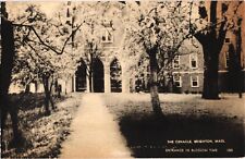The Cenacle Convent Brighton Massachusetts  Postcard 1900s Antique Entrance picture