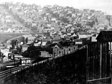 1865 SAN FRANCISCO RUSSIAN HILL PANORAMA to NORTH BEACH&TELEGRAPH HILL~NEGATIVE picture