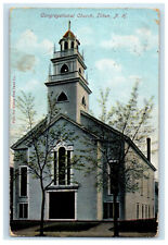 1909 Congregational Church, Tilton New Hampshire NH Proctorsville VT Postcard picture