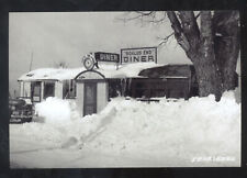 REAL PHOTO SEARSBURG VERMONT DINER RESTAURANT WINTER SNOW POSTCARD COPY picture