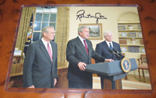 Robert M Gates signed autographed photo Bush & Obama Sec of State picture