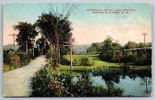 Approach To Palmer Station Boston & Albany RR Mass C1910's Postcard R7 picture