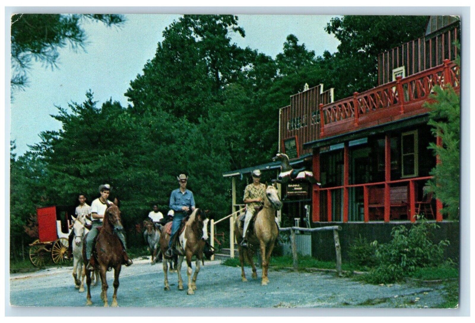c1960 Camp Puhtok Monkton Cowboys Older Boys Club Baltimore Maryland MD Postcard