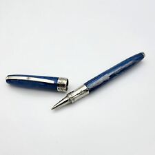 Visconti Hall of Music Marble Blue Roller Ball -  Rare Collector's Item picture