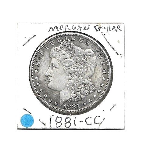 1881-CC REPLICA MORGAN DOLLAR - REPRODUCTION - COPY - NOT REAL