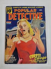 Popular Detective Pulp Magazine August 1944 