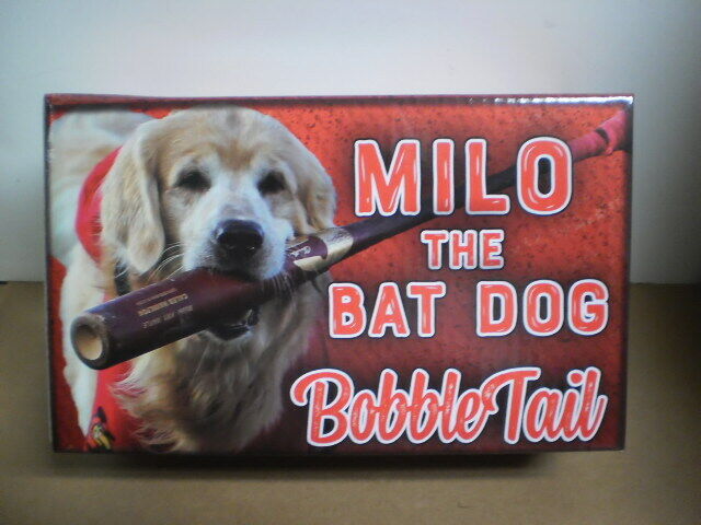 Rochester Red Wings Milo The Bat Dog Bobble Tail ( not bobble head ) New in Box