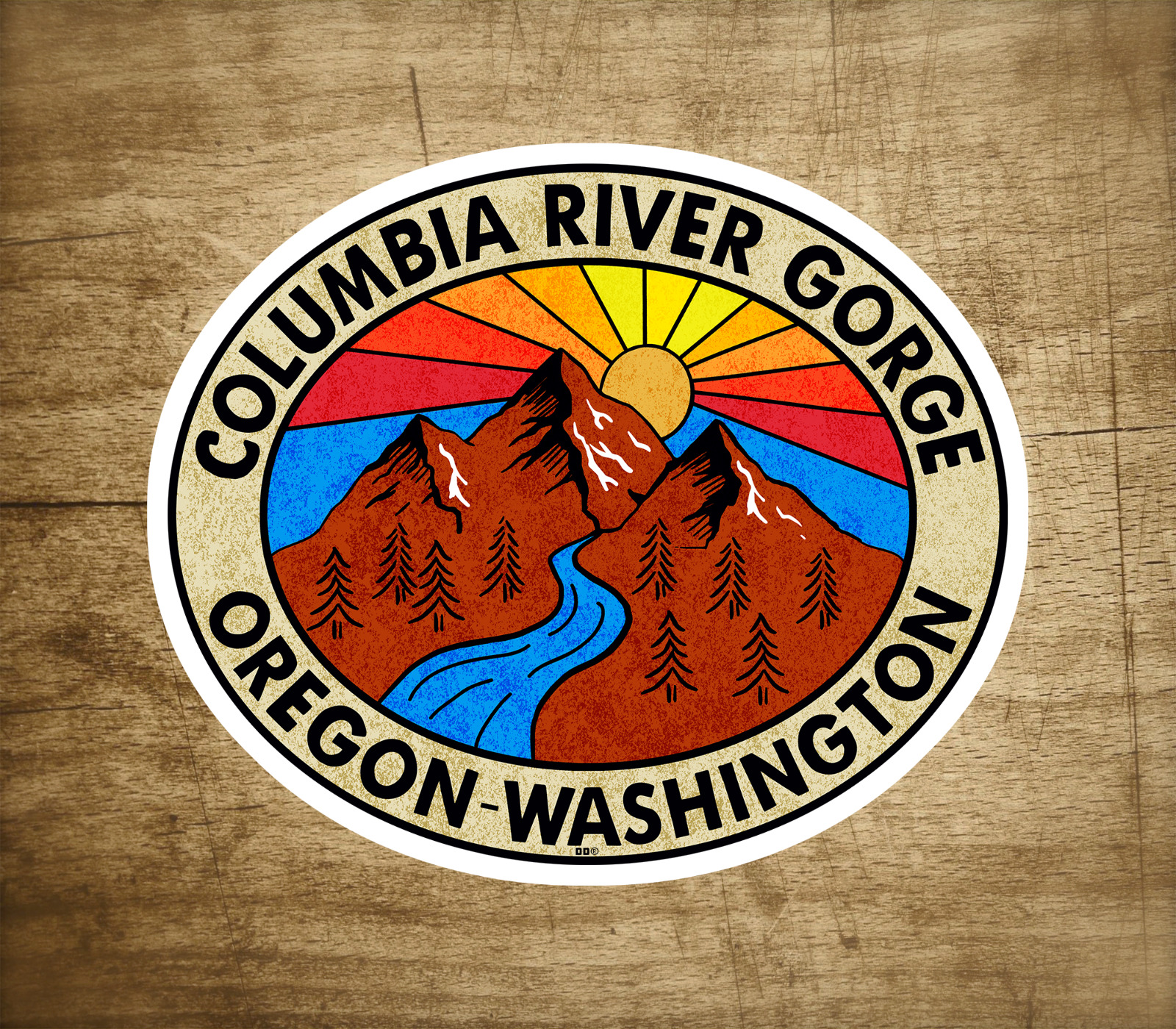 Columbia River Gorge Decal Sticker 3.4\