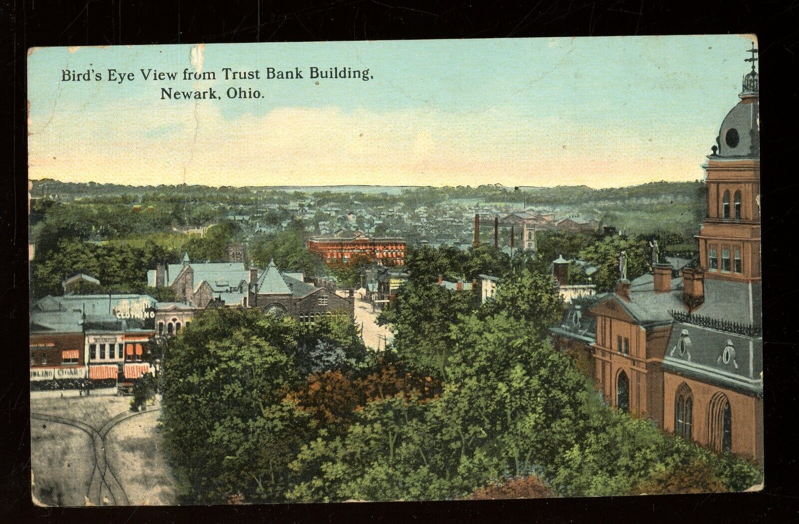 Ohio-Newark-Birds Eye View-1913-making apple butter & cider