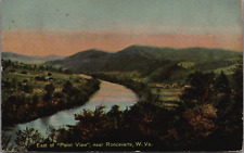 Ronceverte West Virginia c1914 Greenbrier River Railroad Tracks Farms Sunset picture
