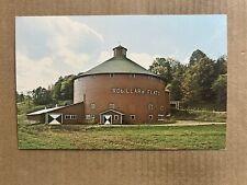 Postcard Irasburg VT Vermont Round Cattle Barn Robillard Flats Vintage Farming picture