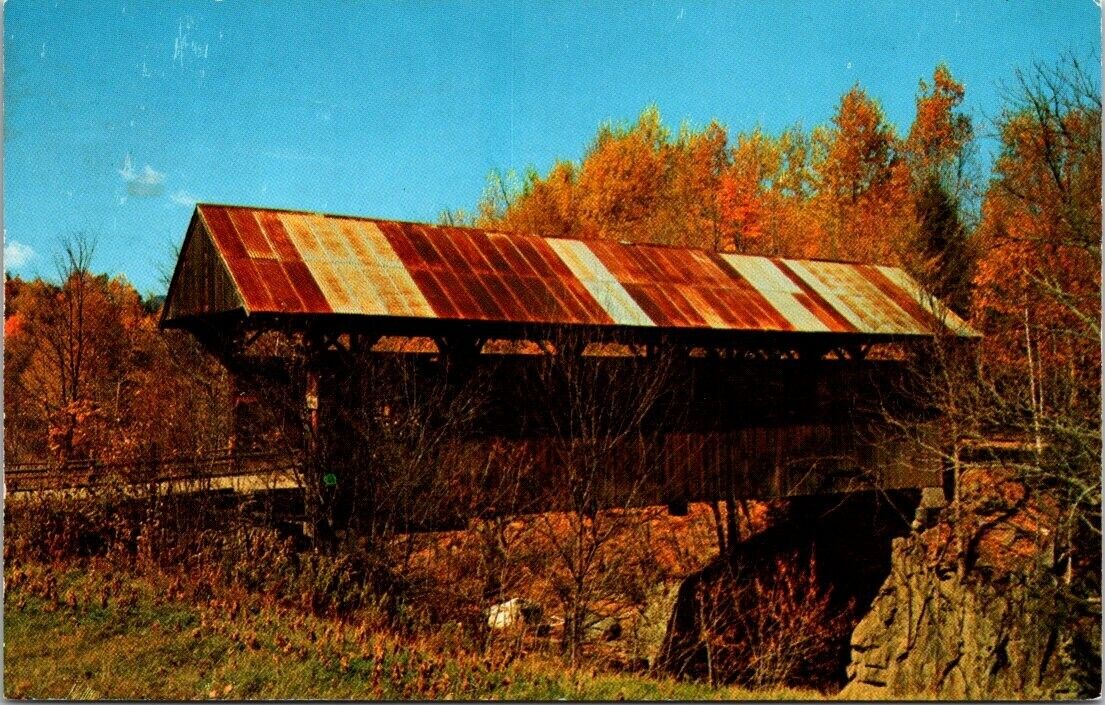Postcard Vermont Bridge Stowe Vermont