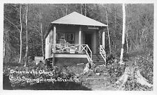 Real Photo Postcard Greenwell's Glory Cold Spring Camps Averill, Vermont~109835 picture