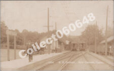 RPPC-New Canaan CT-Railroad Station-Train-Depot-Fairfield County-Connecticut-RP picture