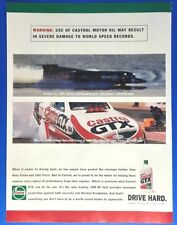 1998 Castrol GTX Motor Oil Magazine 1990's Print Ad w/John Force, Andy Green picture