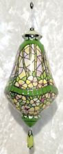 Bradford Editions Louis Tiffany Heirloom Porcelain Ornament PANSY  picture