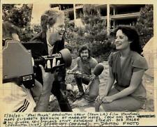 1980 Press Photo Mary Elizabeth Bakunin filmed at Marriott Hotel in Stamford picture