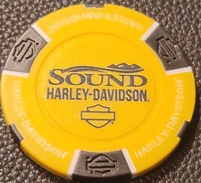 SOUND HD (Yellow/Black) WASHINGTON ~ Harley Davidson Poker Chip picture
