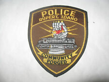 RUPERT IDAHO POLICE PATCH ( WITH TRAIN) picture