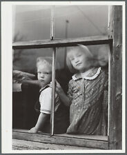 Photo 1940's Lloyd and Gloria Kinney through window, Eden Mills Vermont 58444996 picture