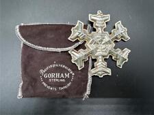 1977 Vintage Gorham Sterling Silver SNOWFLAKE Christmas Ornament picture