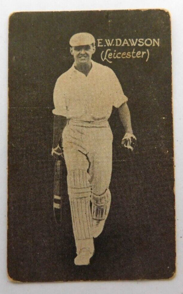 Aus Giant Brand Licorice Cricket Card 1928 English Cricketers E Dawson Leicester