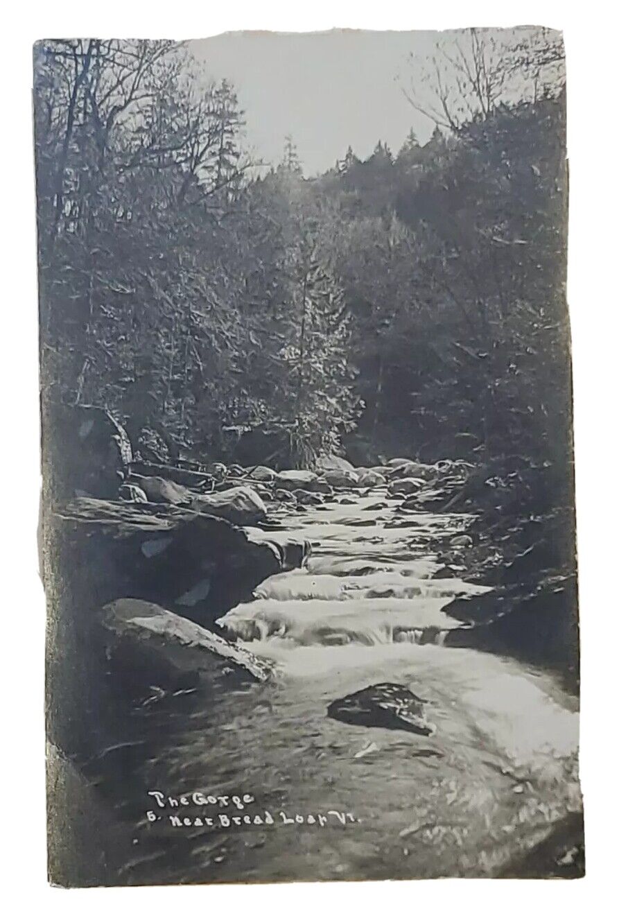 Postcard The Gorge River Bend Bread Loaf Ripton Vermont USA Writing Unposted A2 