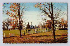 Postcard Vermont Craftsbury Common VT 1980s Posted Chrome Deckled Edge picture