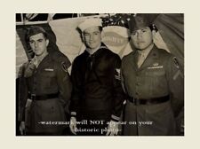 1945 Iwo Jima Flag Raising PHOTO Group Ira Hayes,Gagnon,Bradley US Marine Heroes picture