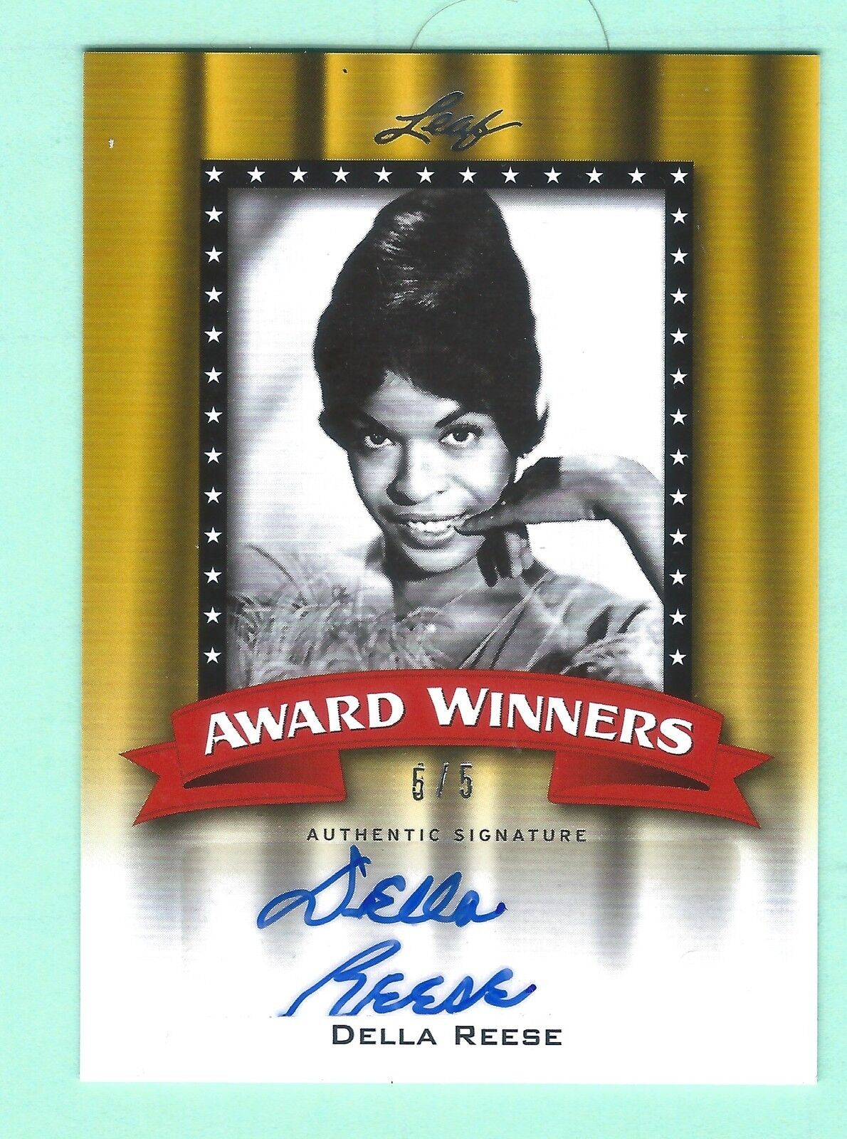 DELLA REESE 2011 Pop Century GOLD AWARD WINNERS  #\'d 5/5 AUTO Autograph  Actress