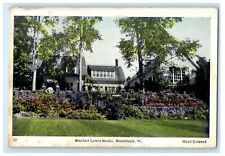 Woodstock Vermont VT, Sinclair Lewis Studio Handcolored Vintage Postcard picture