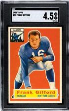 1956 TOPPS FOOTBALL FRANK GIFFORD #53 SGC 4.5 VG-EX+ picture