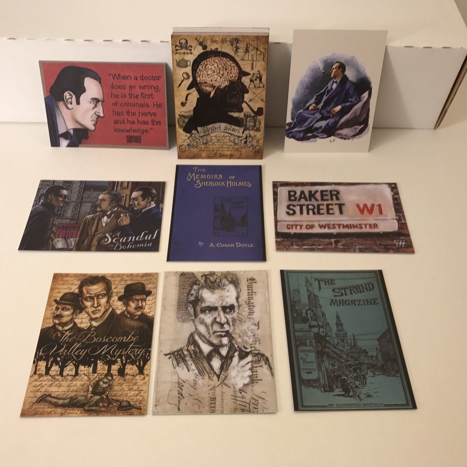SHERLOCK HOLMES: THE ADVENTURES OF Cult-Stuff Complete Card Set w/ 3 PROMOS