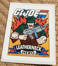 G. I. Joe Leatherneck Sticker 1986 Hasbro Milton Bradley picture