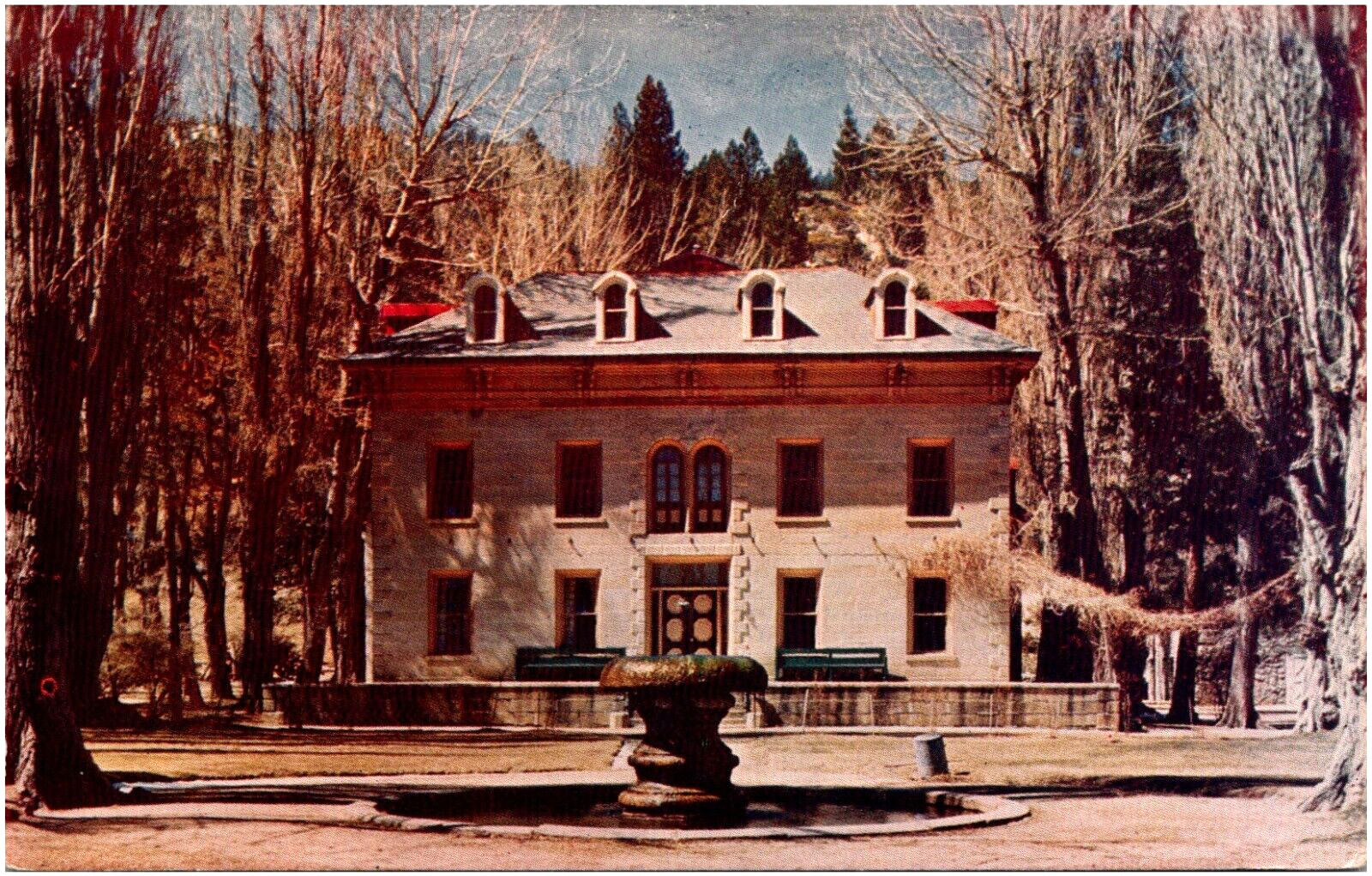 Bowers Mansion on State Highway 3 Nevada Sandy Bowers NV 1950s Chrome Postcard