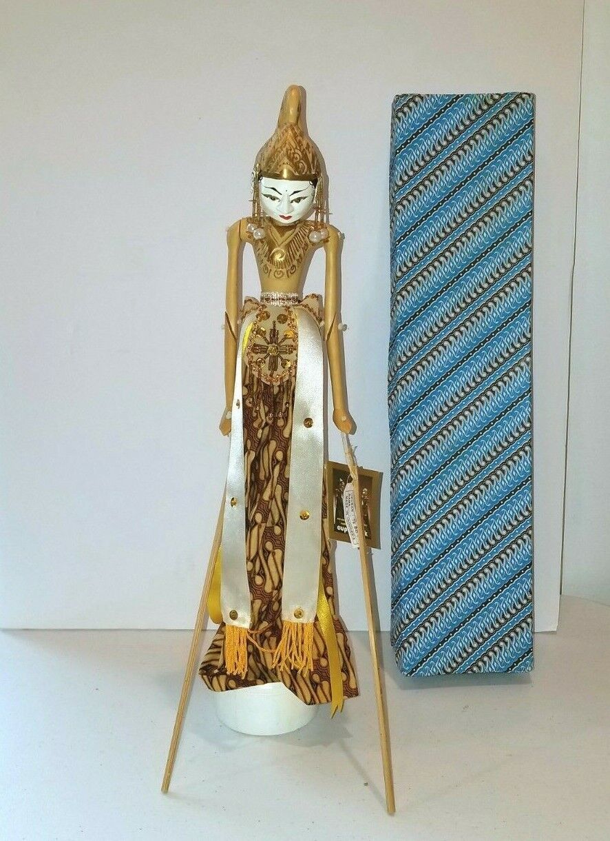 Cupumanik Wooden Puppet Arjuna Handcrafted Doll Indonesia Wayang Golek