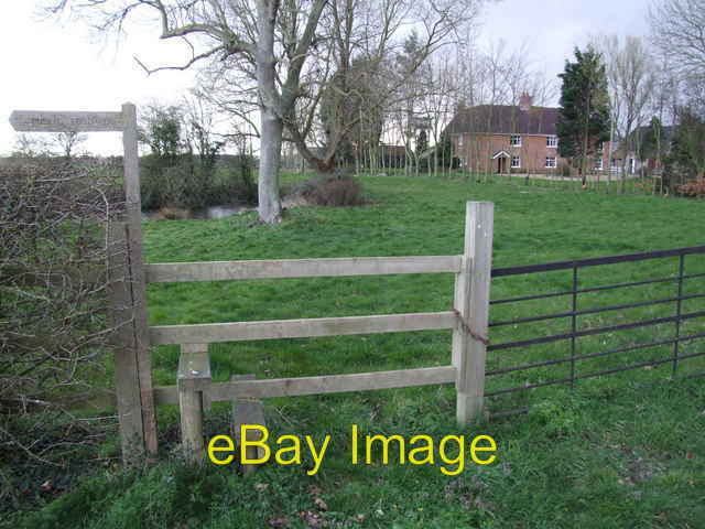 Photo 6x4 Stile and Moat at Moat Farm Alburgh  c2007
