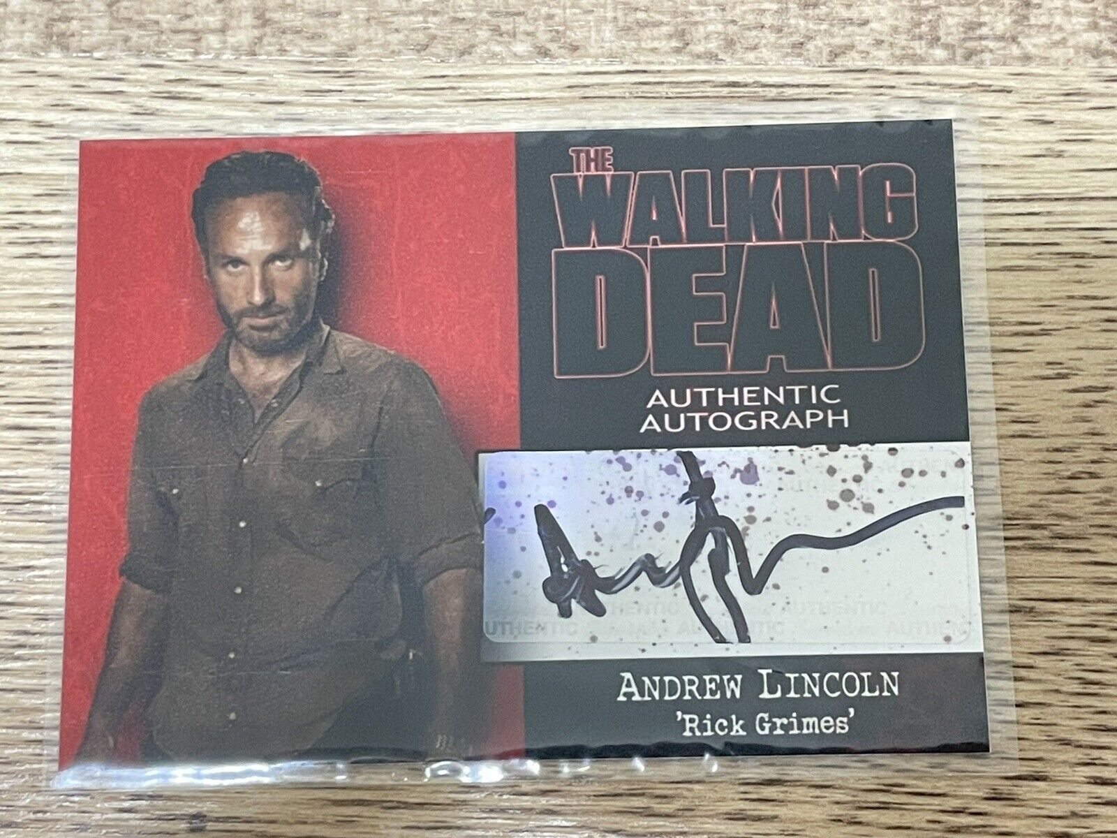 THE WALKING DEAD Card Autograph ANDREW LINCOLN Rick Grimes Rare