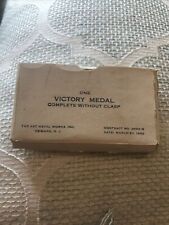 WW1 Victory medal w/ribbon bar and original box picture