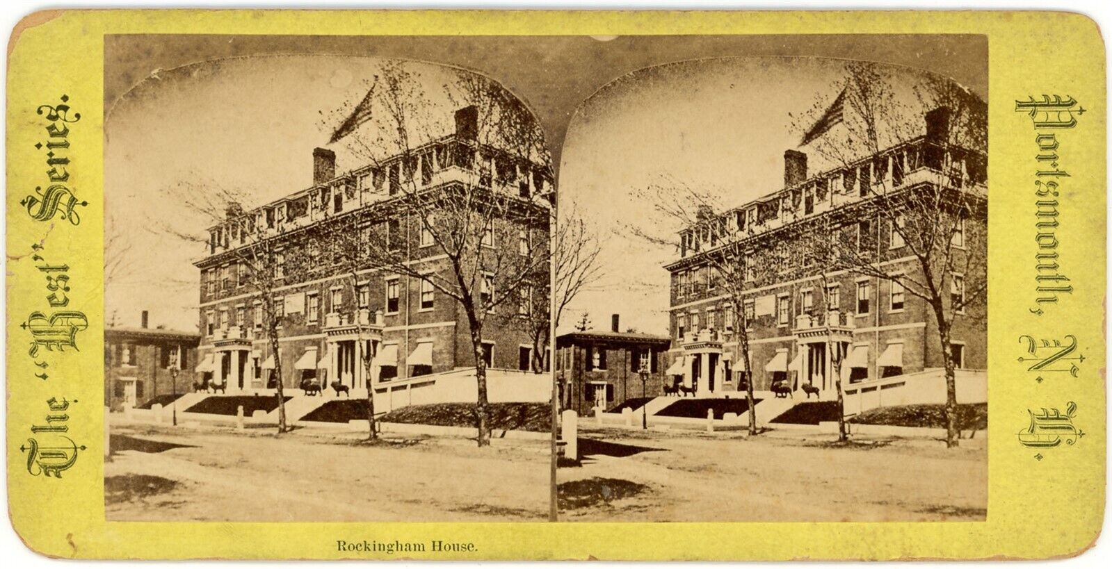 NEW HAMPSHIRE SV - Portsmouth - Rockingham House - Best 1870s