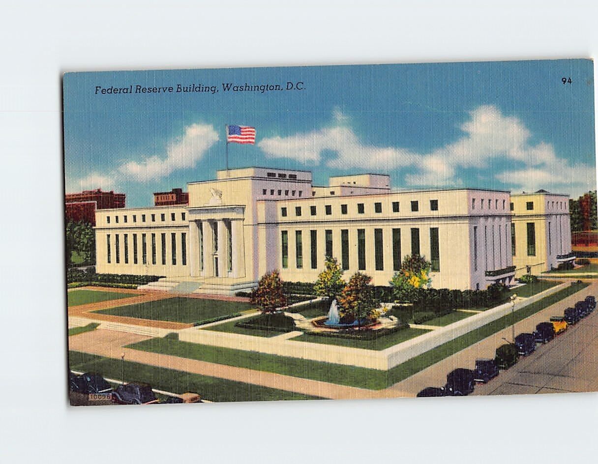 Postcard Federal Reserve Building Washington DC