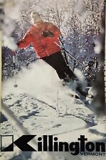 Authentic Original 1960s KILLINGTON Ski Advertising Promo Poster VG+ Condition picture