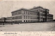 Lowell Massachusetts Textile School Antique PC Posted 1906 picture