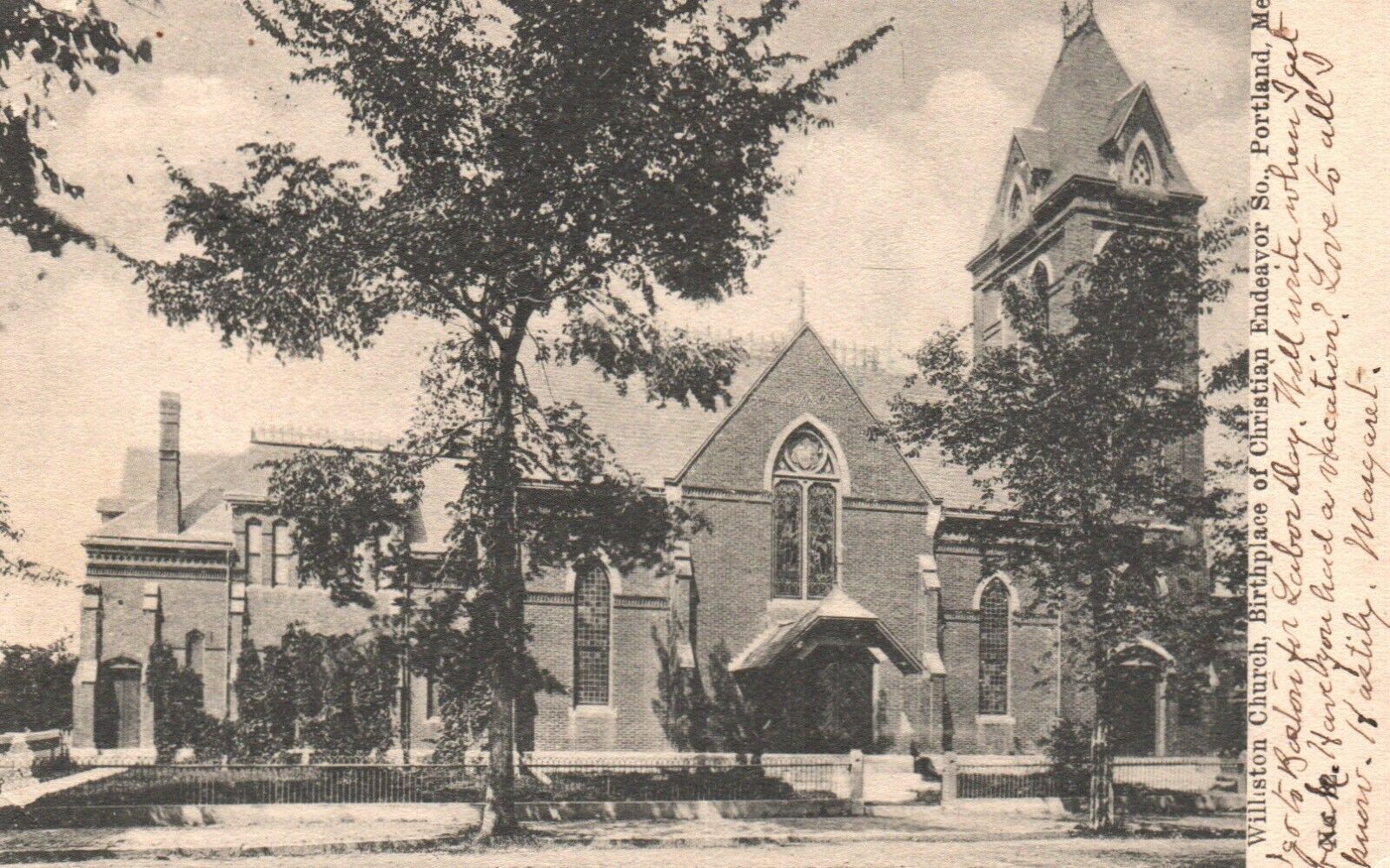 Portland, ME, Williston Church, Christian Endeavor, 1905 Vintage Postcard a9752