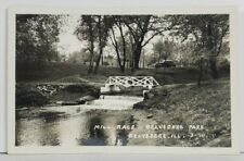 RPPC Mill Race, Park BELVIDERE ILLINOIS Old Car Real Photo Postcard P7 picture