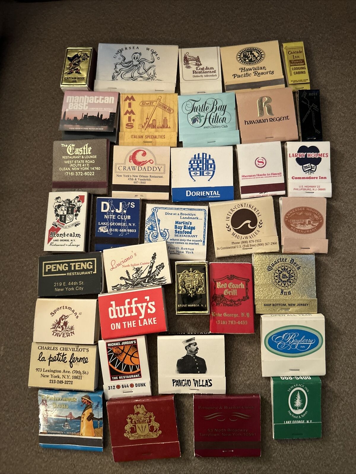 Vintage Lot Of 35 Matches All Unstruck Jordan Holmes NYC Jersey Shore Hawaii