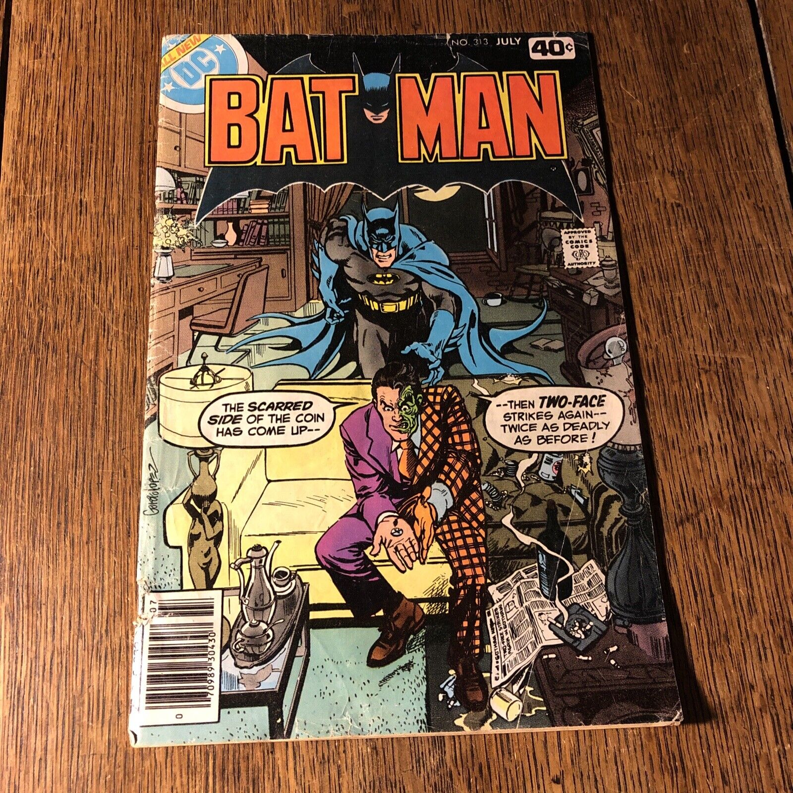 Batman # 313 July 1979 1st Appearance Tim Timothy Fox Two-Face Cover Lower Grade