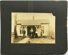 Antique c1890 Old Original Brownington Missouri MO House Home Cabinet Photograph picture