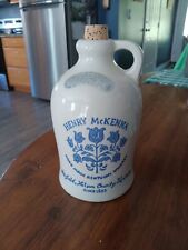 Henry Mckenna ~ Hand Made Kentucky Whiskey 4/5 Quart Empty Crock Jug picture